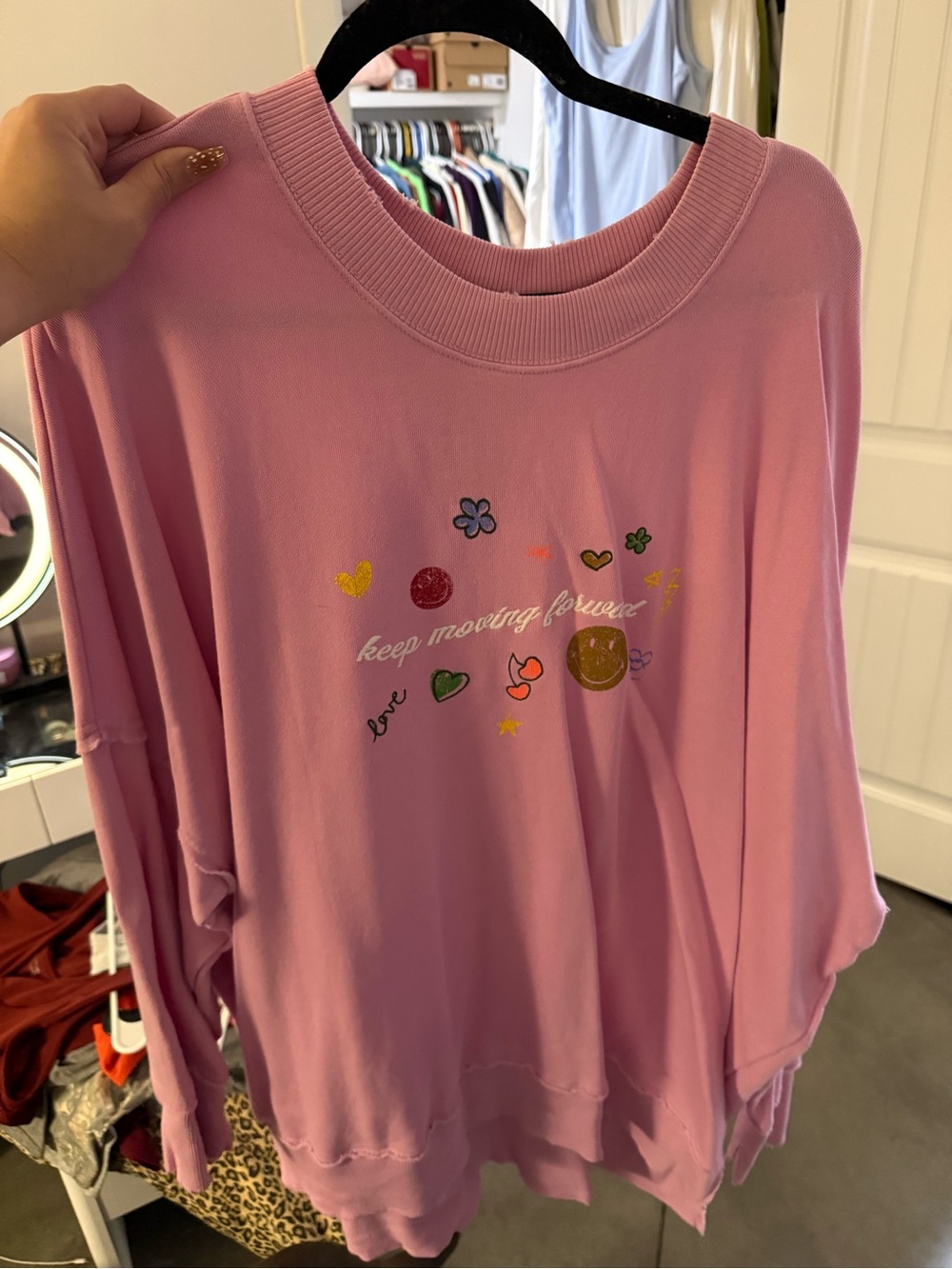 Aerie pink sweatshirt